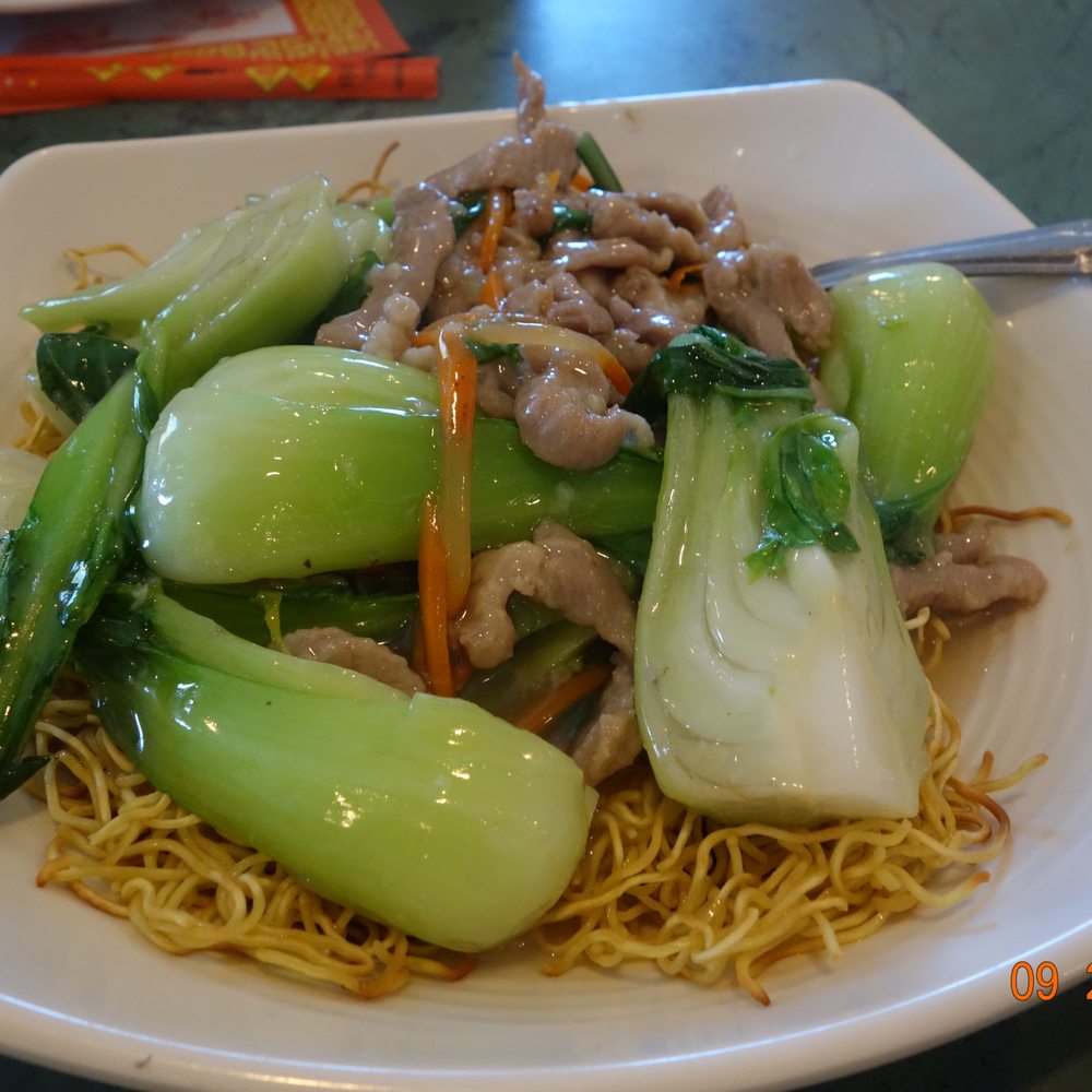 China Town Restaurant - Pan Fried Noodle with Pork - Chinese Near Me - Morton Grove, Illinois China Town Restaurant - Pan Fried Noodle with Pork - Chinese Near Me - Morton Grove, Illinois