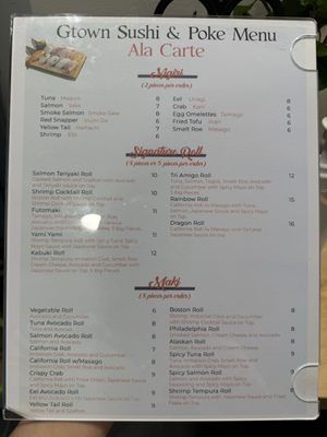Menu photo 2 Gtown Sushi & Poke Washington, DC, DC