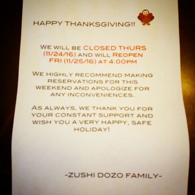 Menu photo 2 Zushi Dozo Cherry Hill, NJ