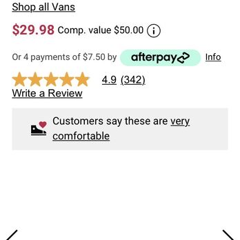 DSW Designer Shoe Warehouse - I received a $25 VIP gift card. I bought a new pair of Vans for me and a pair for my son. These were marked down to only $29.99- DEAL! - Shoe Stores Near Me - Sterling Heights, Michigan