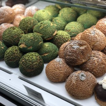 Bibble & Sip - The famous cream puffs--try both the matcha and black sesame - Coffee & Tea Near Me - New York, New York Bibble & Sip - The famous cream puffs--try both the matcha and black sesame - Coffee & Tea Near Me - New York, New York
