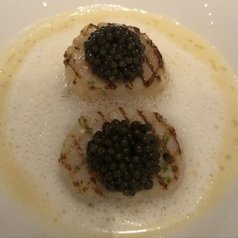 Essential by Christophe - Scallop in butter with caviar (delicious) - French Near Me - New York, New York Essential by Christophe - Scallop in butter with caviar (delicious) - French Near Me - New York, New York