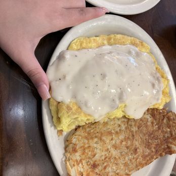 Mid Cities Cafe - Biscuits and gravy omelette - American Near Me - Bedford, Texas