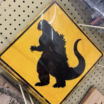 Hobby Lobby - Godzilla crossing sign - Home Decor Near Me - Kissimmee, Florida Hobby Lobby - Godzilla crossing sign - Home Decor Near Me - Kissimmee, Florida