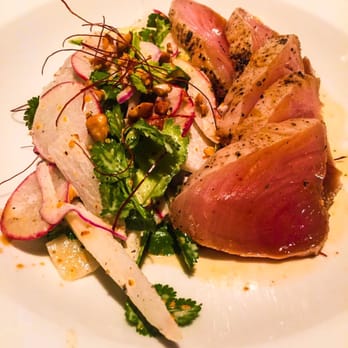 Brix & Mortar - Peppered albacore tuna tataki - Wine Bars Near Me - Vancouver, British Columbia Brix & Mortar - Peppered albacore tuna tataki - Wine Bars Near Me - Vancouver, British Columbia