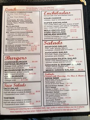 Menu photo 7 El Azteca Family Restaurant Show Low, AZ