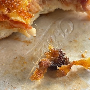 MacKenzie River Pizza Co. - Clump of hair in the pizza. - Pizza Near Me - Missoula, Montana