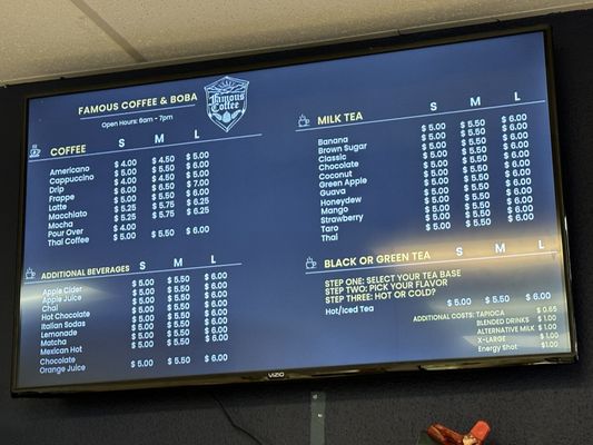 Menu photo 1 Famous Coffee Airway Heights, WA