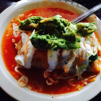 Los Gallitos - Wet burrito with guac.., mm delicious! - Mexican Near Me - Fort Bragg, California