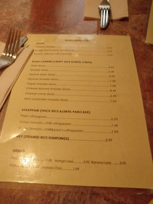 Menu photo 5 Mother India Toronto, ON