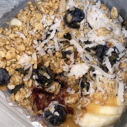Twisted Smoothie Express - Twisted Acai bowl, no strawberries extra granola 100% Organic Acai