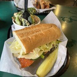 Biederman's Deli - Italian 1/2 and half the special salad of broccoli cheddar and bacon