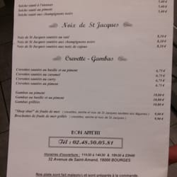 Hong Phuc - Menu à emporter et coordonnées