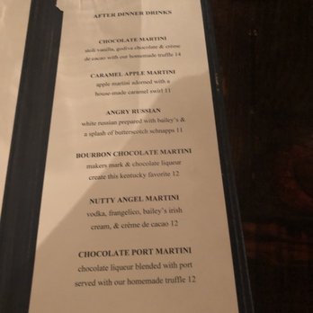 The Gamekeeper - some yummy options for after dinner! - New American Near Me - Boone, North Carolina The Gamekeeper - some yummy options for after dinner! - New American Near Me - Boone, North Carolina