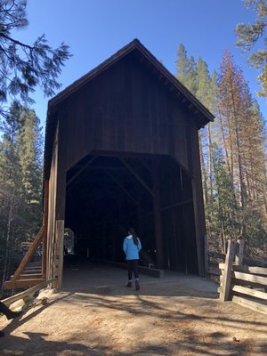 Historic Wawona Covered Bridge by null