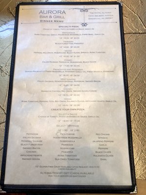 Menu photo 4 Aurora Bar and Grill Girdwood, AK