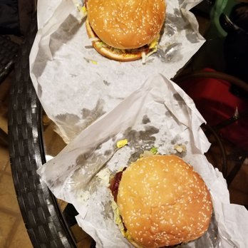 Pluto's - 2 bacon double cheeseburgers for $18.75 - Fast Food Near Me - Oak Lawn, Illinois