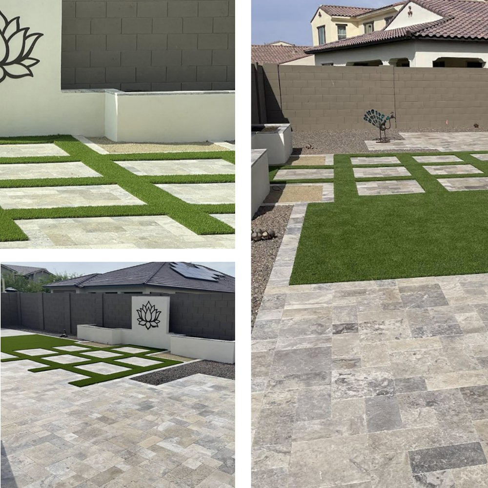 Hawkeye delivered! A very crisp Palm Springs feel. Hardscape, sprinklers & lighting. Plants coming soon! Hawkeye delivered! A very crisp Palm Springs feel. Hardscape, sprinklers & lighting. Plants coming soon!