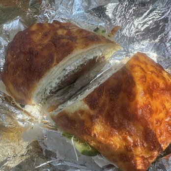 Deli Towne USA - Honey mustard Swiss bread - built my own seafood salad - Delis Near Me - Reno, Nevada Deli Towne USA - Honey mustard Swiss bread - built my own seafood salad - Delis Near Me - Reno, Nevada
