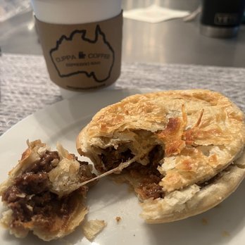 Cuppacoffee - Beef and Cheese meat pie - Coffee & Tea Near Me - Boston, Massachusetts