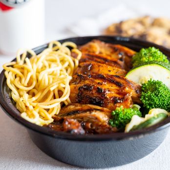 Teriyaki Madness - a bowl of noodles and meat - Japanese Near Me - Elko, Nevada Teriyaki Madness - a bowl of noodles and meat - Japanese Near Me - Elko, Nevada