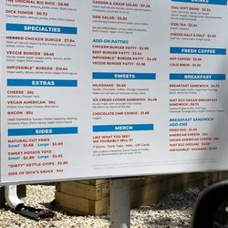 Dick Mondell's Burger And Fries - Menu