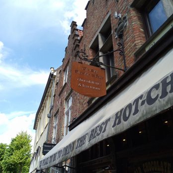 The Old Chocolate House - Shop sign - Tea Rooms Near Me - Bruges, VWV