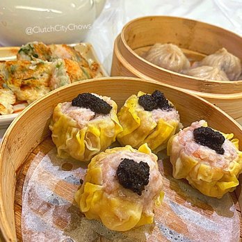 Ocean Palace - Truffle Shu Mai with Shrimp and Pork Special Pan Fried Shrimp and Chives Dumpling Truffle Soup Dumplings with Pork Special - Dim Sum Near Me - Houston, Texas Ocean Palace - Truffle Shu Mai with Shrimp and Pork Special Pan Fried Shrimp and Chives Dumpling Truffle Soup Dumplings with Pork Special - Dim Sum Near Me - Houston, Texas