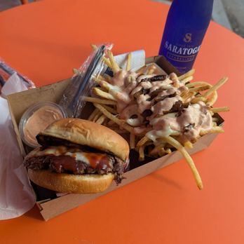 Spread Please - Hickory smash burger combo with dirty fry - Burgers Near Me - El Segundo, California