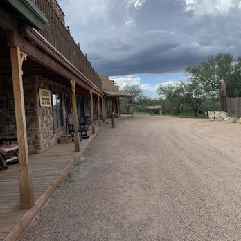 Tombstone Monument Guest Ranch - View with rooms on the left . - Guest Houses Near Me - Tombstone, Arizona