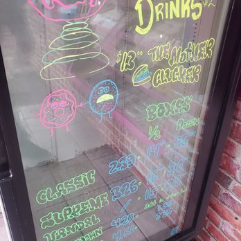 Vandal Doughnuts - a menu for drinks - Donuts Near Me - Halifax, Nova Scotia