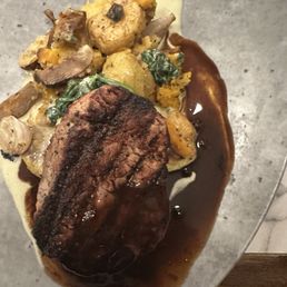 Filet with the assorted stuff that came with it