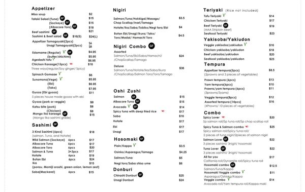 Menu photo 1 The Kitchen Dada Vancouver, BC