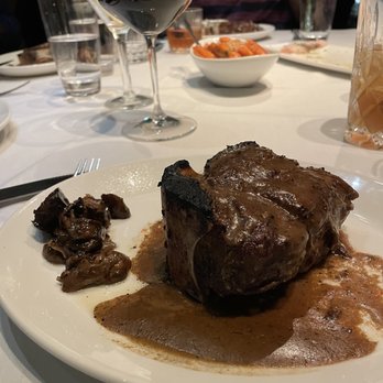 Del Frisco's Double Eagle Steakhouse - 16 oz Bone-In Filet with black paper sauce - Steakhouses Near Me - Washington, DC, District of Columbia Del Frisco's Double Eagle Steakhouse - 16 oz Bone-In Filet with black paper sauce - Steakhouses Near Me - Washington, DC, District of Columbia