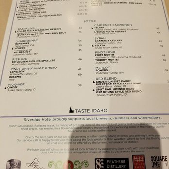 Riverside Grill - Menu 3/2018 - American Near Me - Boise, Idaho
