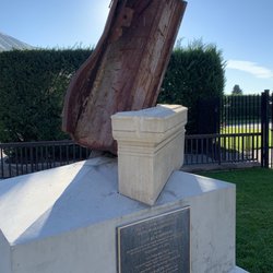 9/11 Spirit of America Memorial - Steel section from one of the tower buildings entrusted to the City of Cashmere.
