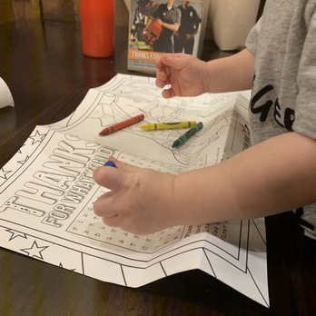 Mission BBQ - Kids coloring sheet and crayons - Barbeque Near Me - Germantown, Maryland