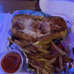 Mercury Music Lounge - Meatball sub delivered from Oscars