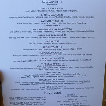 Sea & Sky - Brunch menu - Seafood Near Me - La Jolla, California