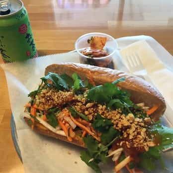 KoKyu Na'Mean - Baht Mi! Not Banh Mi. With a side of kimchi. Bbq short rib, jus, pickled veg, cuke, cilantro and chilies. Recommended. - Sandwiches Near Me - Durham, North Carolina KoKyu Na'Mean - Baht Mi! Not Banh Mi. With a side of kimchi. Bbq short rib, jus, pickled veg, cuke, cilantro and chilies. Recommended. - Sandwiches Near Me - Durham, North Carolina