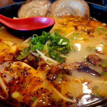 Ramen 101 - Black Garlic Ramen up close - Hawaiian Near Me - Sacramento, California