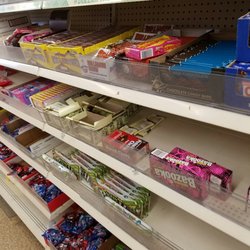 Dollar Tree - Sparce shelf items (most of the time) except when the delivery truck comes.