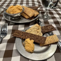 Schuler's Restaurant & Pub - My (famous) Schuler's cheese spread and crackers were delicious. The crackers are buttery, a phenomenon unto themselves.