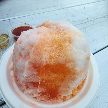 Tumblelands Shave Ice - Island Bliss with a Snow Cap - Shaved Ice Near Me