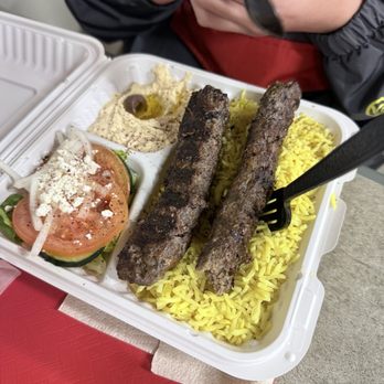 Jasmine Kitchen - Beef (Kifta) Kebab - Mediterranean Near Me - Kirkland, Washington