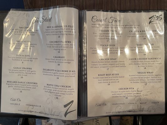 Menu photo 3 Zias Stonehouse Restaurant Summerland, BC Menu photo 3 Zias Stonehouse Restaurant Summerland, BC