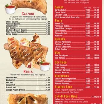 Cella Luna Pizza - Cella Luna Pizzeria - Menu Page 6 of 6 - Pizza Near Me - West New York, New Jersey