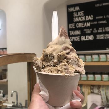Seed + Mill - Salted caramel icecream w halva - Desserts Near Me - New York, New York