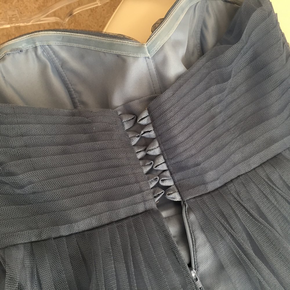 Linda's Couture - Linda removed the zipper from the top of the dress and added a corset back. It looks as if it was part of the original dress! - Sewing & Alterations Near Me - Beverly Hills, California Linda's Couture - Linda removed the zipper from the top of the dress and added a corset back. It looks as if it was part of the original dress! - Sewing & Alterations Near Me - Beverly Hills, California