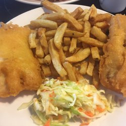 Halibut House Fish and Chips - Better view of 2 cod and chips